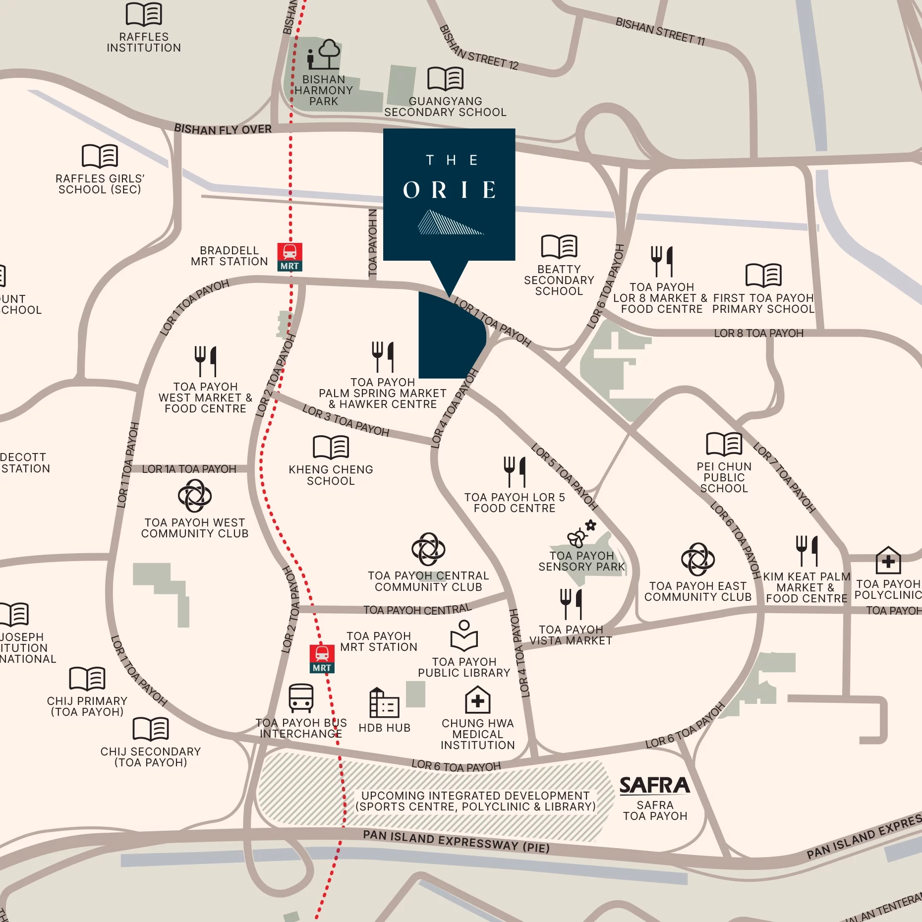 The Orie Location Map